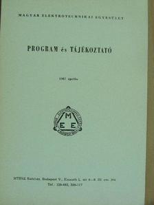 Program és tájékoztató 1987. április [antikvár]