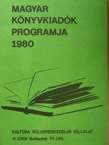 Magyar Könyvkiadók Programja 1980 [antikvár]