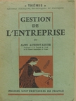 Jane Aubert-Krier - Gestion de l'entreprise [antikvár]