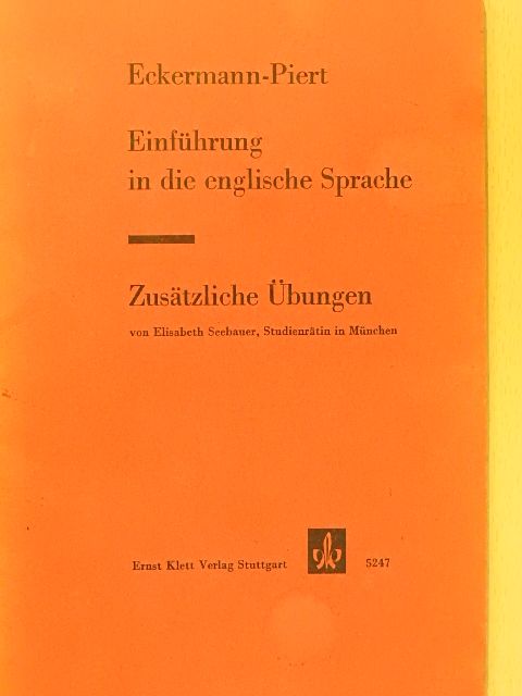 Eckermann - Einführung in die englische Sprache [antikvár]