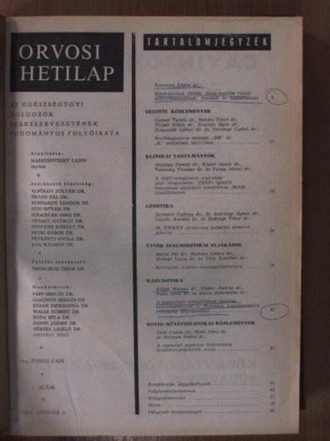 Dr. Bakács Tibor - Orvosi hetilap 1983. január-június (fél évfolyam) [antikvár]