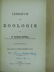 Dr. Richard Hertwig - Lehrbuch der Zoologie [antikvár]