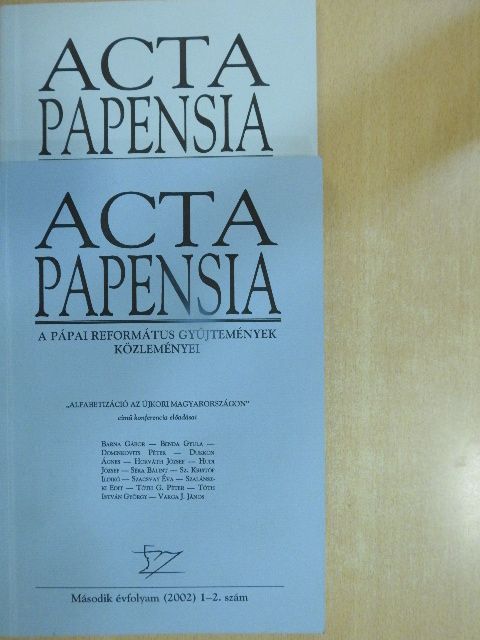 Barna Gábor - Acta Papensia 2002/1-4. szám [antikvár]