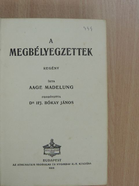 Aage Madelung - A megbélyegzettek [antikvár]