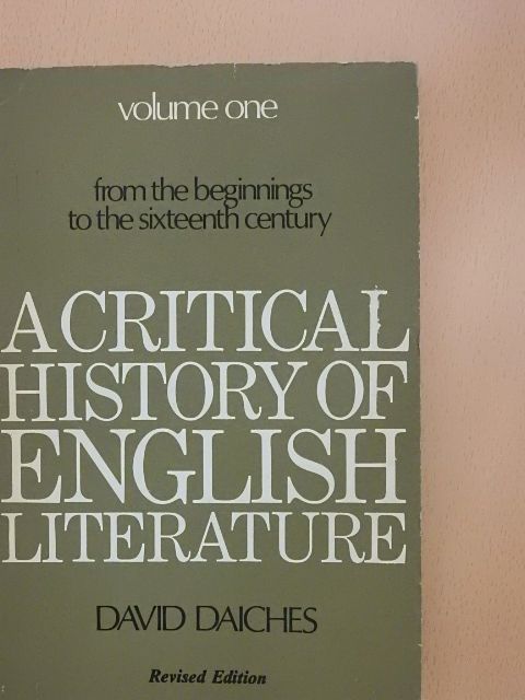 David Daiches - A Critical History of English Literature I. [antikvár]