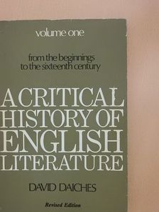 David Daiches - A Critical History of English Literature I. [antikvár]