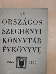 Babiczky Béla - Az Országos Széchényi Könyvtár Évkönyve 1965-1966 [antikvár]