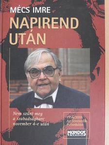 Mécs Imre - Napirend után - CD-vel [antikvár]