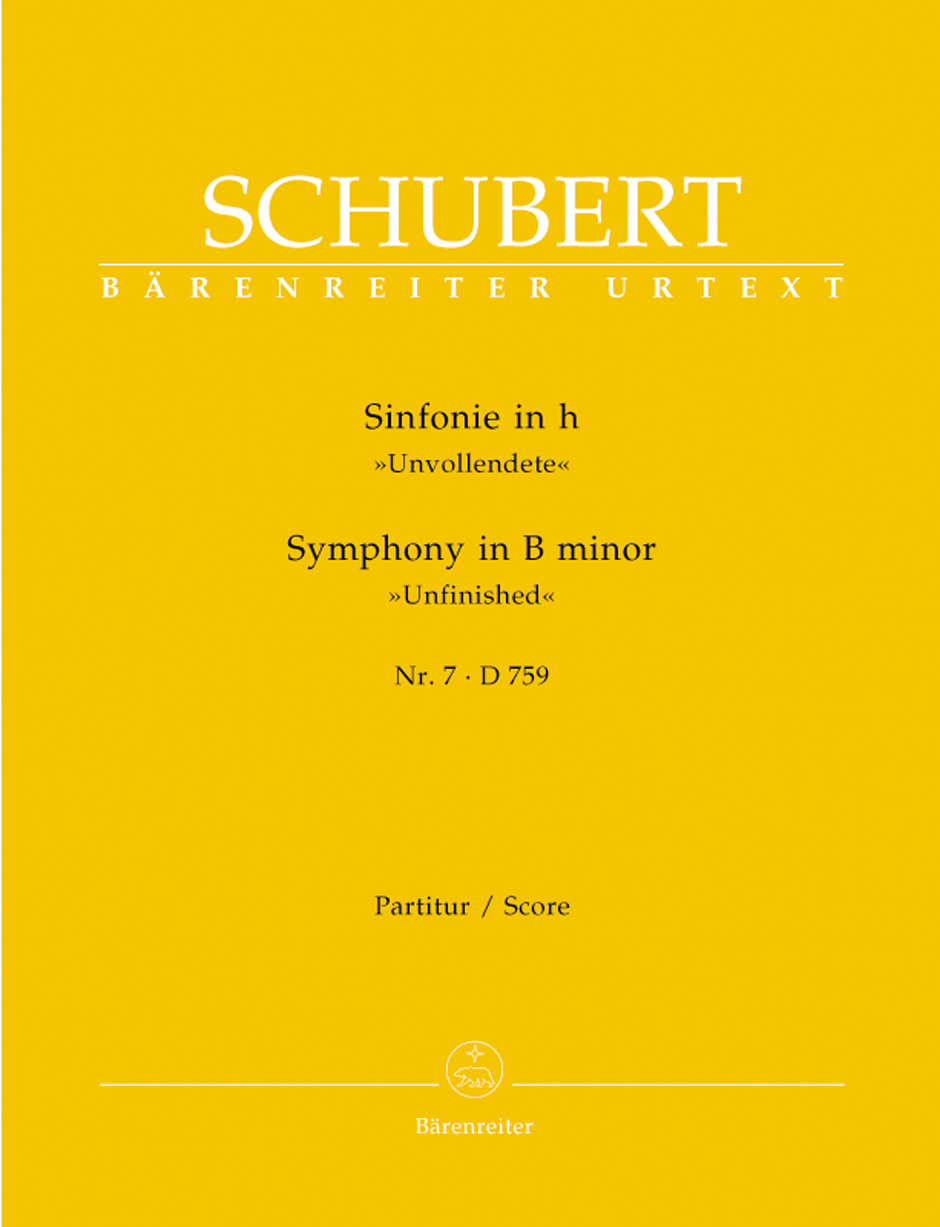 Franz Schubert - SINFONIE IN h "UNVOLLENDETE" NR.7 D 759 PARTITUR URTEXT (W.ADERHOLD)