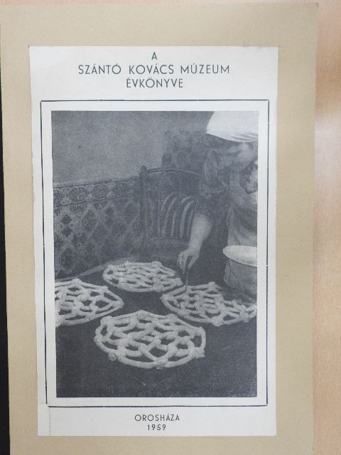 Dr. Dénes György - A Szántó Kovács Múzeum Évkönyve 1959 [antikvár]