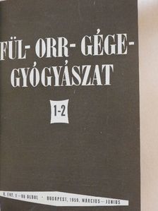 Dr. Ajkay Zoltán - Fül-orr-gégegyógyászat 1959-1960. január-december [antikvár]