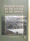Interpretation of the Letter to the Romans [antikvár]