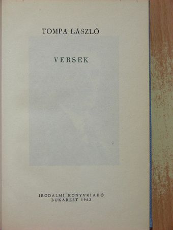 Tompa László - Versek [antikvár]