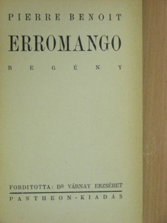 Pierre Benoit - Erromango [antikvár]