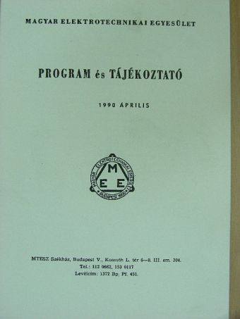 Program és tájékoztató 1990. április [antikvár]