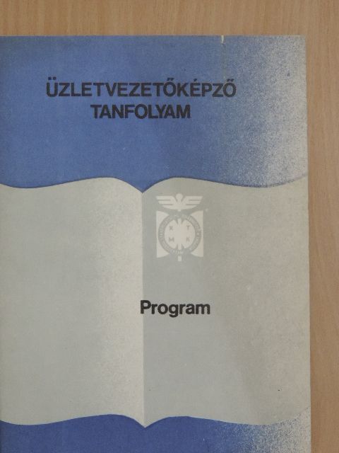 Vendéglátó üzletvezető tanfolyam program [antikvár]