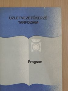 Vendéglátó üzletvezető tanfolyam program [antikvár]