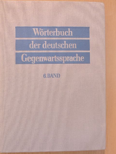 G. Ginschel - Wörterbuch der deutschen Gegenwartssprache 6. [antikvár]