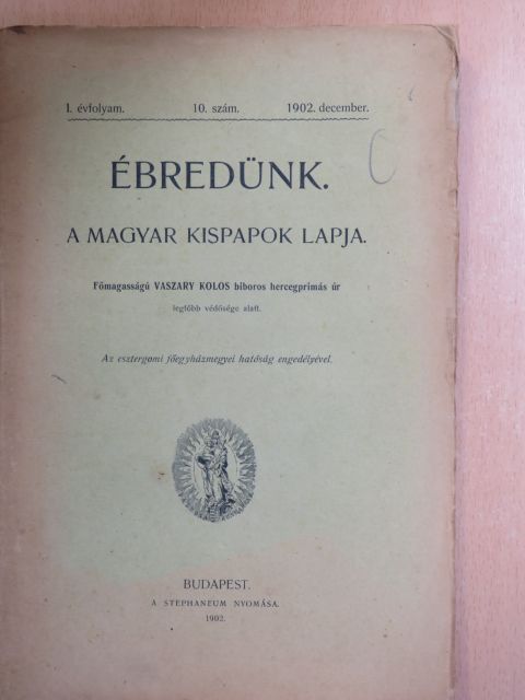 Dr. Acsay Antal - Ébredünk 1902. december [antikvár]