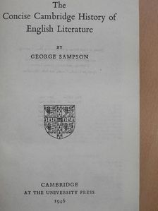 The Concise Cambridge History of English Literature [antikvár]