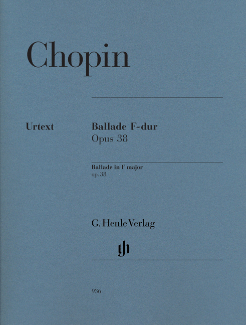 Chopin - BALLADE F-DUR OP.38 FÜR KLAVIER URTEXT (MÜLLERMANN/THEOPOLD)