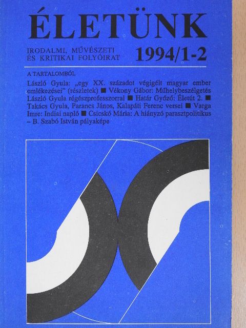 Csicskó Mária - Életünk 1994/1-2. [antikvár]
