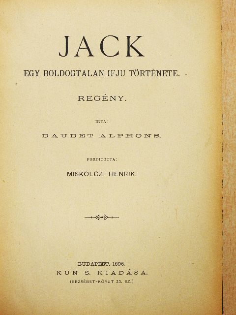 Daudet Alphons - Jack [antikvár]