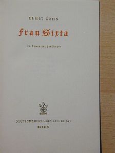 Ernst Zahn - Frau Sirta (gótbetűs) [antikvár]