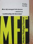 Pálffy István - Az új angol dráma - mint a "valóság drámája" [antikvár]