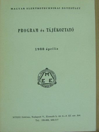 Program és tájékoztató 1988. április [antikvár]
