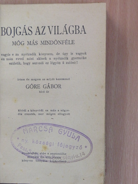 Gárdonyi Géza - Bojgás az világba/Tapasztalatok [antikvár]