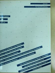Manfred Prisching - Journal für Sozialforschung 1992 3/4 [antikvár]