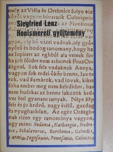 Siegfried Lenz - Honismereti gyűjtemény [antikvár]