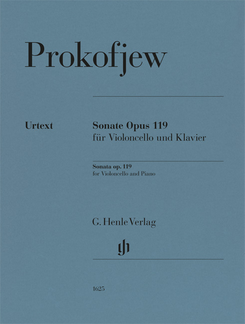 PROKOFJEW - SONATE C-DUR OPUS 119 FÜR VIOLONCELLO UND KLAVIER