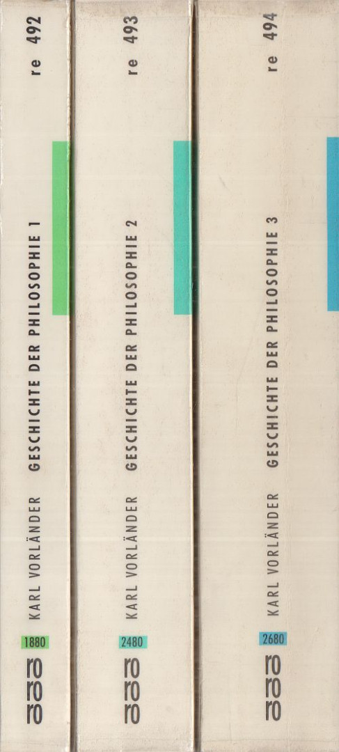 Karl Vorländer - Geschichte der Philosophie I-III. [antikvár]