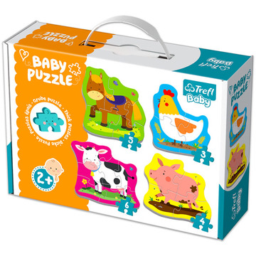 Trefl: Kisállatok a farmon 3-4-5-6 darabos baba puzzle