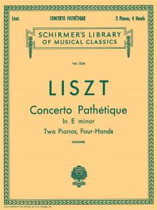 Liszt Ferenc - CONCERTO PAHTÉTIQUE IN e MINOR TWO PIANOS, FOUR-HANDS (HUGHES)