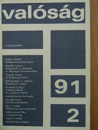 Andrej Szaharov - Valóság 1991. február [antikvár]