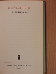 Heinrich Heine - Heines Briefe in einem Band [antikvár]