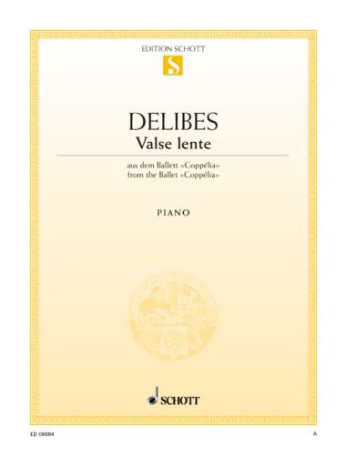 DELIBES - VALSE LENTE AUS DEM BALLET "COPPÉLIA" FÜR KLAVIER ANTIKVÁR
