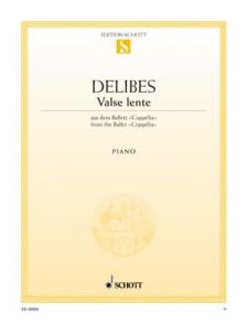 DELIBES - VALSE LENTE AUS DEM BALLET "COPPÉLIA" FÜR KLAVIER ANTIKVÁR