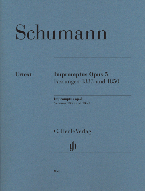 Schumann, Robert - IMPROMPTUS OP.5 FASSUNGEN 1833 UND 1850 FÜR KLAVIER URTEXT (HERTTRICH)