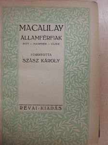 Macaulay - Államférfiak [antikvár]