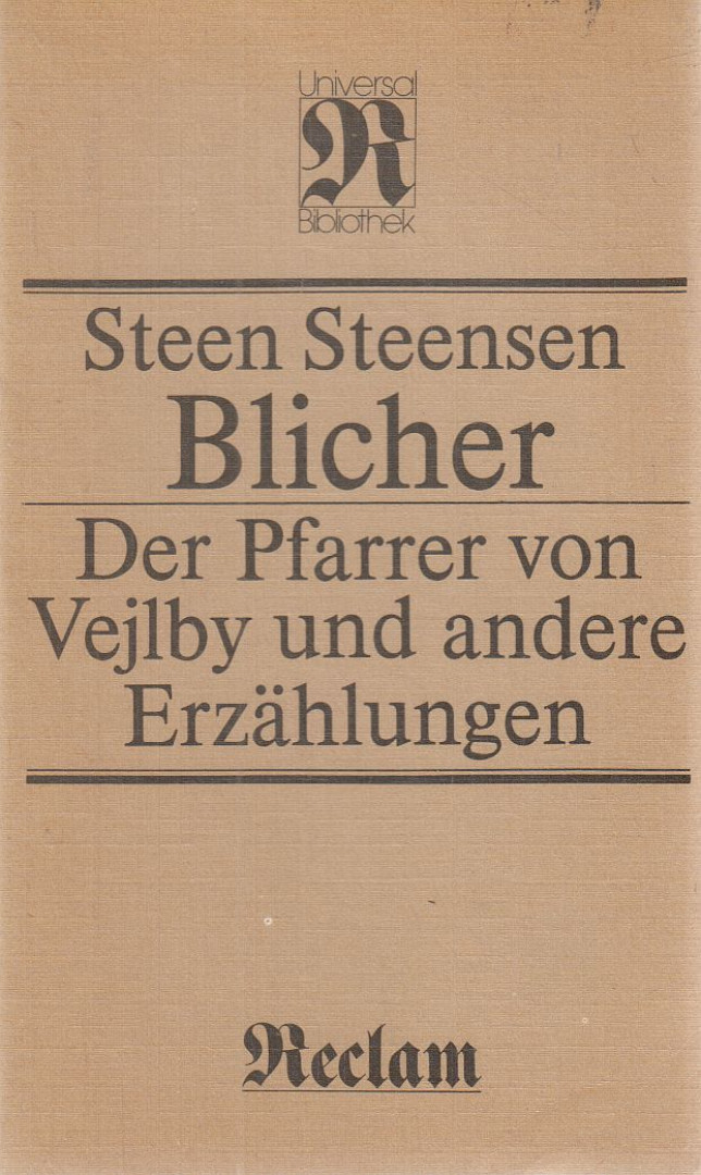 Steen Steensen Blicher - Der Pfarrer von Vejlby und andere Erzählungen [antikvár]