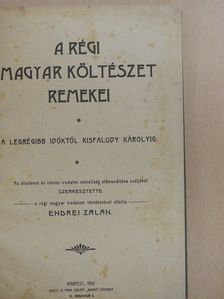Anvos Pál - A régi magyar költészet remekei [antikvár]