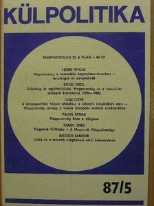 Balogh Sándor - Külpolitika 1987/5. [antikvár]