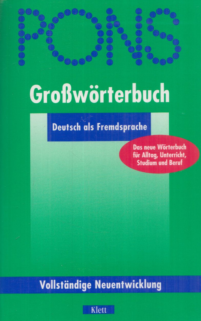 Cyffka, Andreas - PONS Großwörterbuch - Deutsch als Fremdsprache [antikvár]