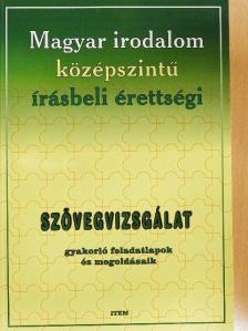 Magyar irodalom középszintű írásbeli érettségi [antikvár]
