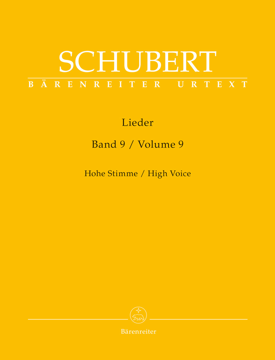 SCHUBERT - LIEDER BAND 9 HOHE STIMME