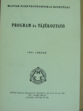 Program és tájékoztató 1991. január [antikvár]